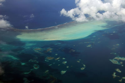 Aerial view of sea