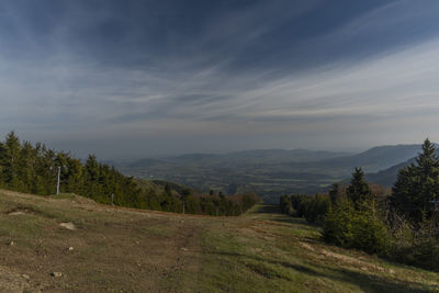 Scenic view of landscape against sky