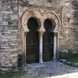 Entrance of old building