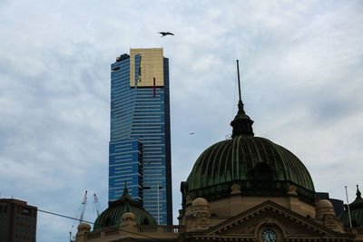 Low angle view of building against sky