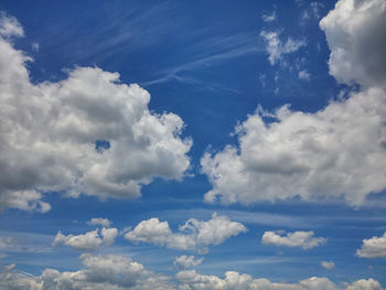 Low angle view of cloudy sky