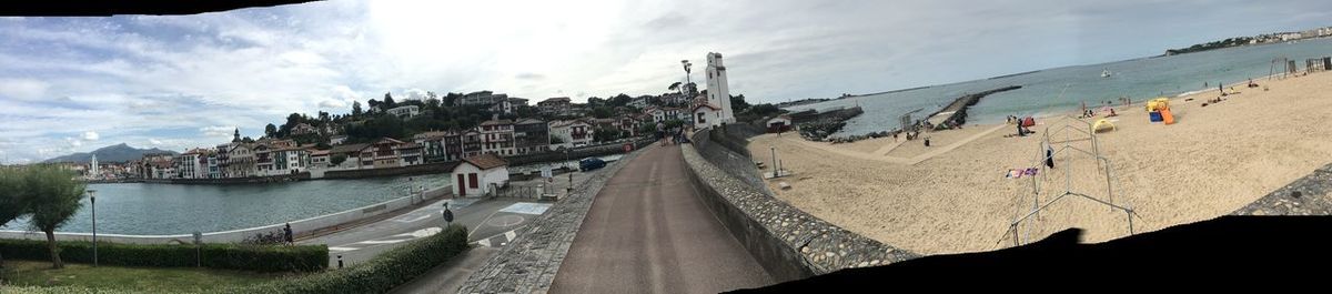 Panoramic view of sea against sky