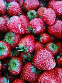 Full frame shot of strawberries