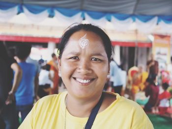 Portrait of smiling woman