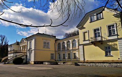 Low angle view of building against sky