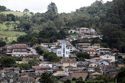 High angle view of cityscape