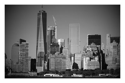 View of skyscrapers in city