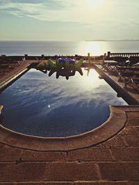 View of calm sea against sky