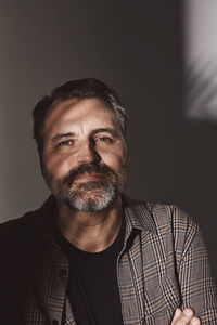 Portrait of mature man in studio