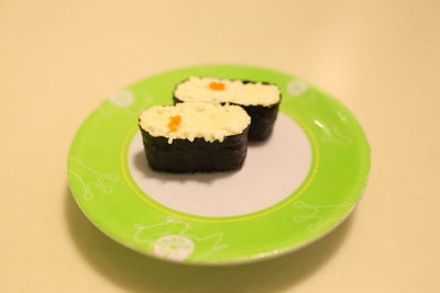 Close-up of cake on plate