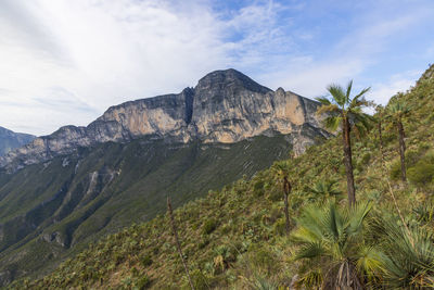 Scenic view of rocky mountains against sky