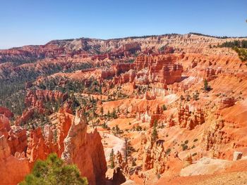 View of rock formations