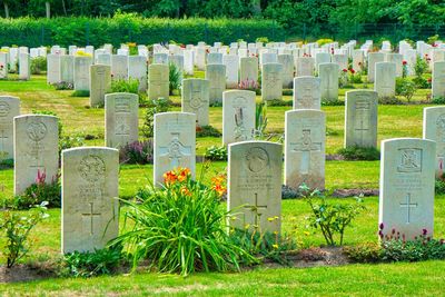 View of cemetery