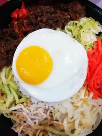 Close-up of meal served in plate