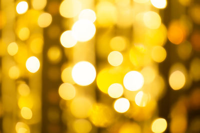 Defocused image of illuminated lights