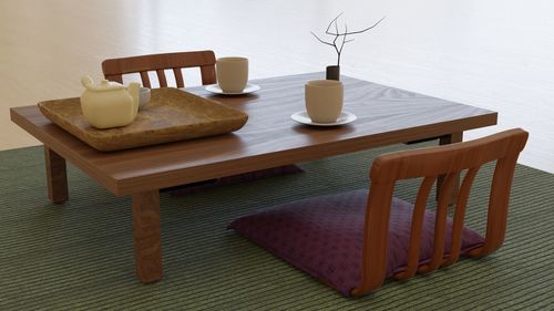 High angle view of coffee on table