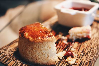 Close-up of breakfast