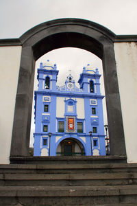 Low angle view of clock tower