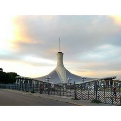 Built structure against cloudy sky