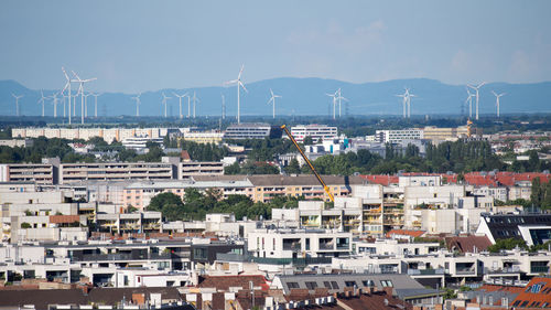 View of cityscape against sky