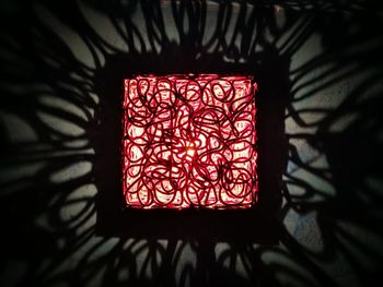 Close-up of red wall