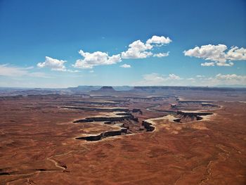 Scenic view of dramatic landscape against sky