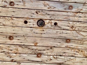 Full frame shot of old wooden wall
