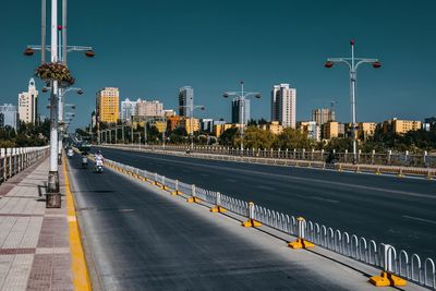 View of city street