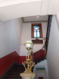 Low angle view of staircase in building