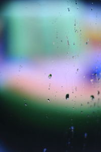 Full frame shot of water drops on window