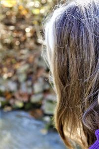 Close-up portrait of woman outdoors