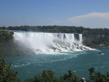 View of waterfall