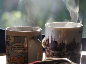 Close-up of coffee cup