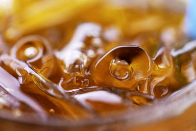 Close-up of drink in glass