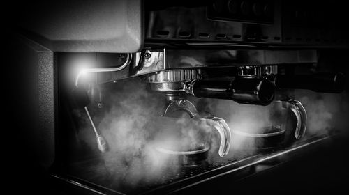 Close-up of coffee beans in kitchen