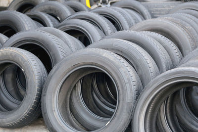 Full frame shot of tires