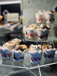 Ice cream for sale at market stall