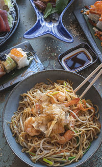 Yakisoba dish served in a bowl