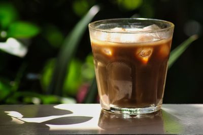 Close-up of drink on table