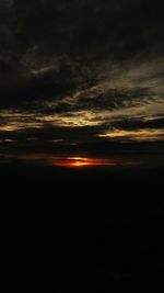 Scenic view of sunset sky