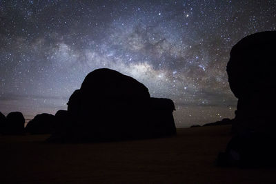 Low angle view of stars in sky