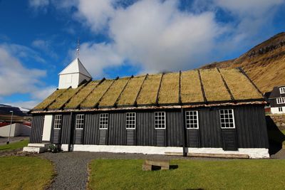 Panoramic view of buildings against sky