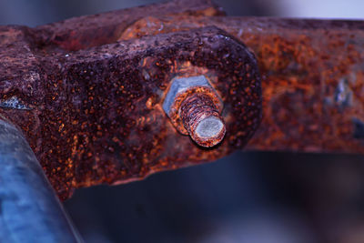 Close-up of rusty metal