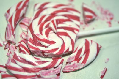 Close-up of red cake