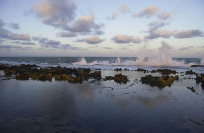 Scenic view of sea against sky