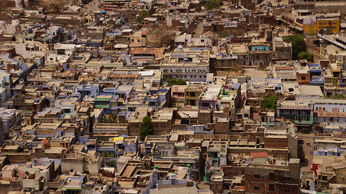 High angle view of cityscape