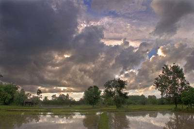 Scenic view of landscape against sky