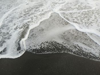 High angle view of beach