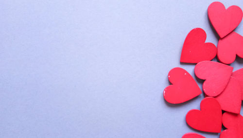 Close-up of heart shape over white background