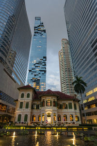 Low angle view of skyscrapers